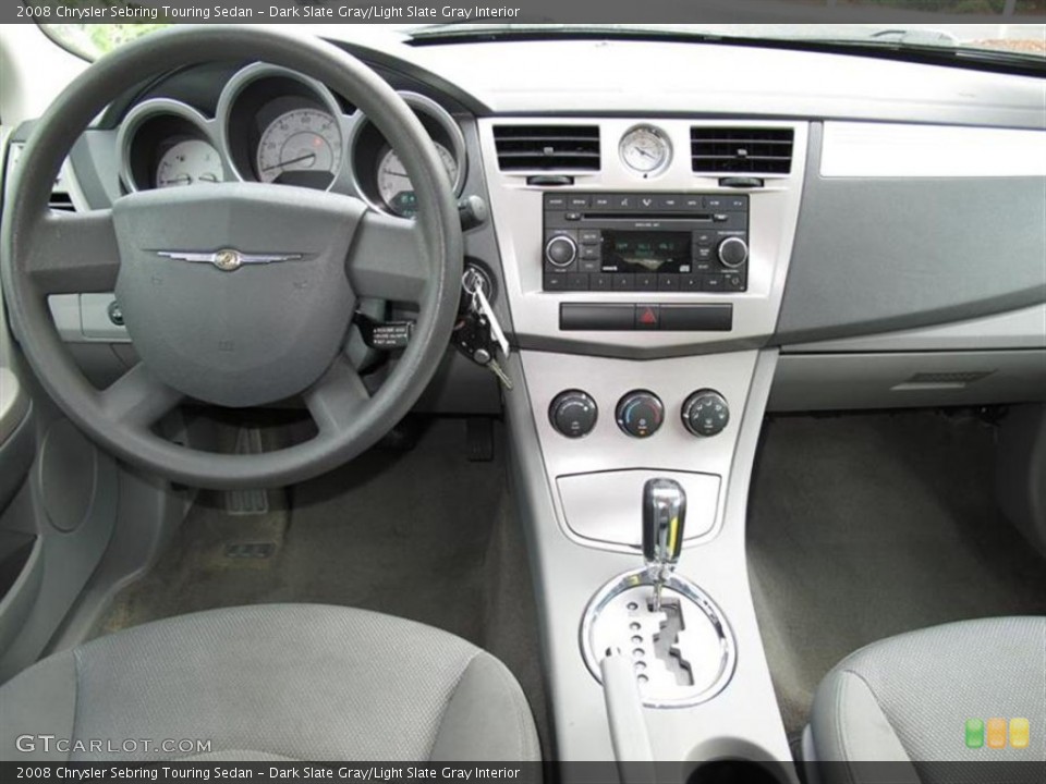 Dark Slate Gray/Light Slate Gray Interior Dashboard for the 2008 Chrysler Sebring Touring Sedan #52633994