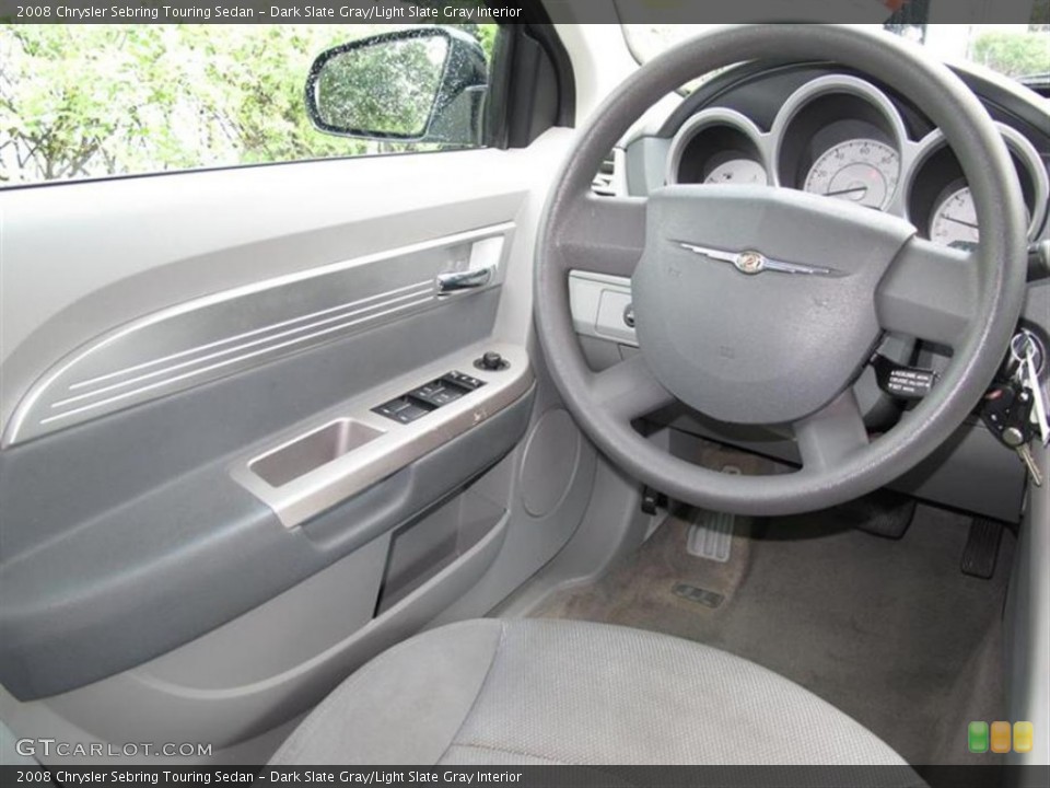 Dark Slate Gray/Light Slate Gray Interior Steering Wheel for the 2008 Chrysler Sebring Touring Sedan #52634009