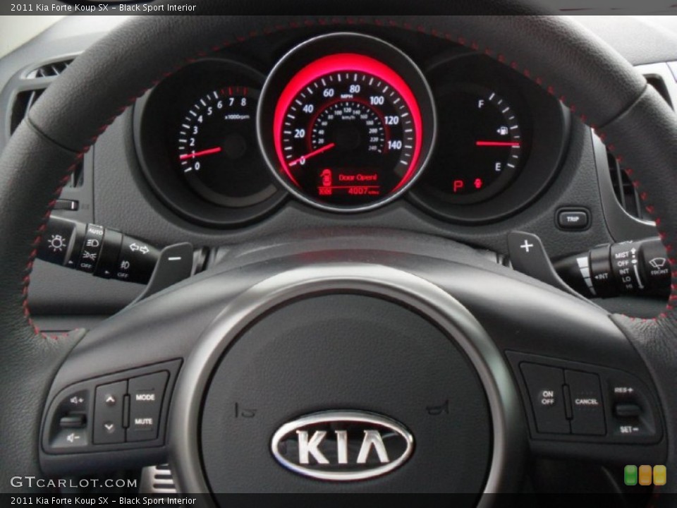 Black Sport Interior Steering Wheel for the 2011 Kia Forte Koup SX #52635953