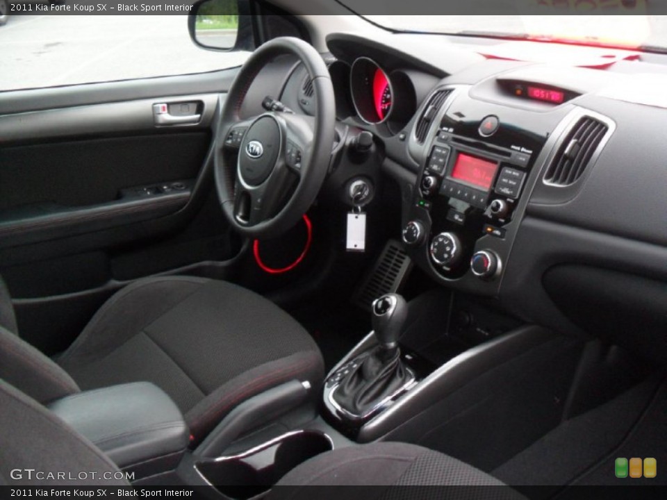 Black Sport Interior Photo for the 2011 Kia Forte Koup SX #52636031