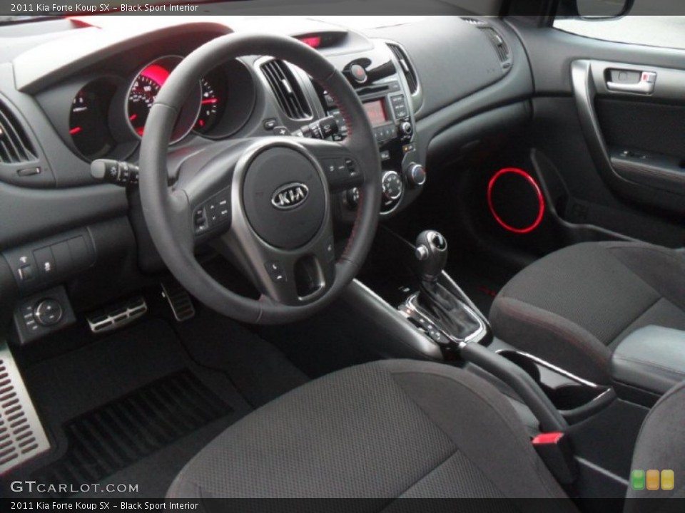 Black Sport Interior Photo for the 2011 Kia Forte Koup SX #52636145