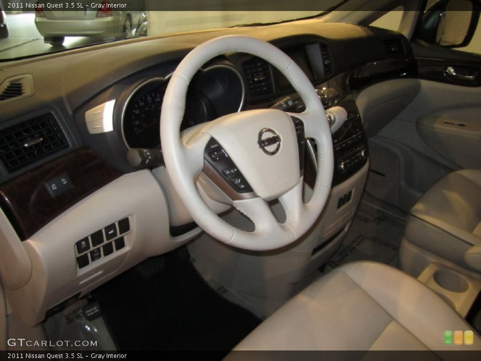 Gray Interior Steering Wheel for the 2011 Nissan Quest 3.5 SL #52636928