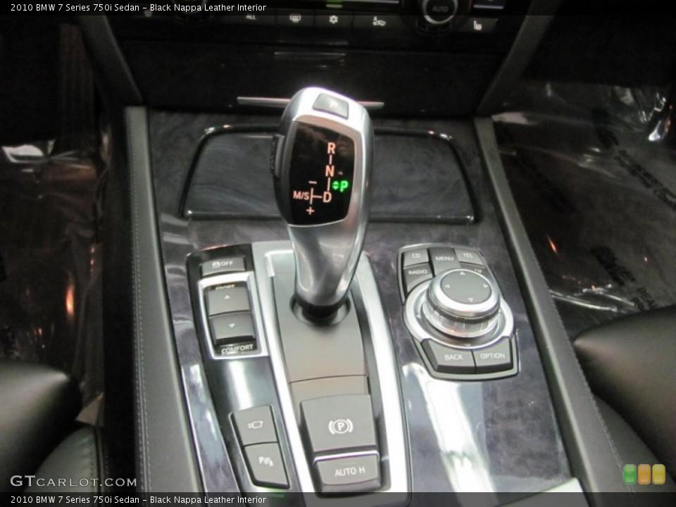 Black Nappa Leather Interior Transmission for the 2010 BMW 7 Series 750i Sedan #52639334