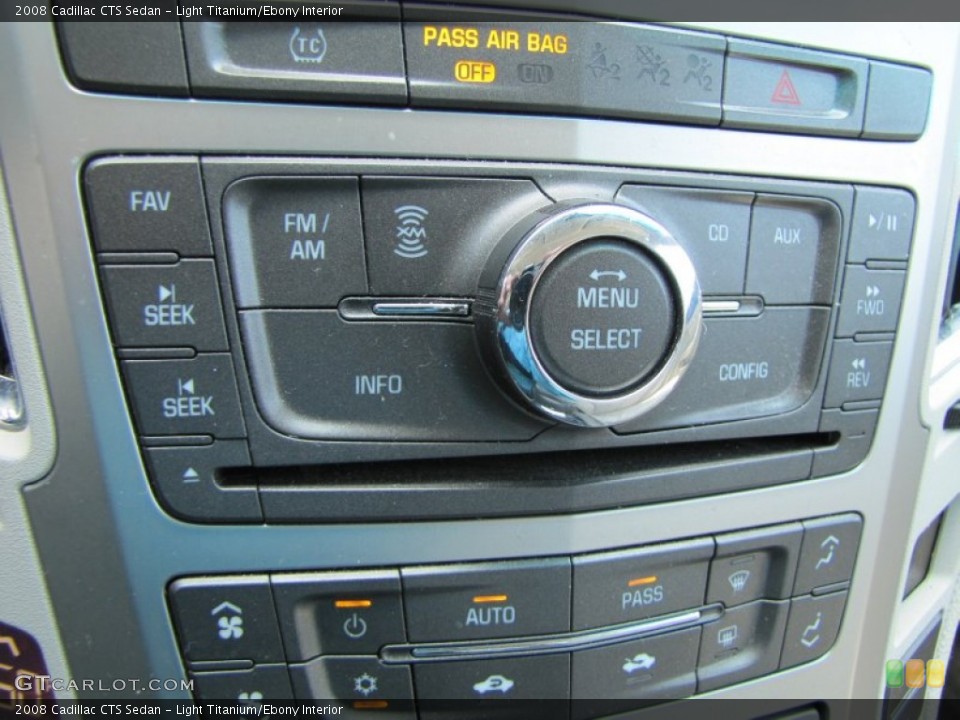 Light Titanium/Ebony Interior Controls for the 2008 Cadillac CTS Sedan #52640969