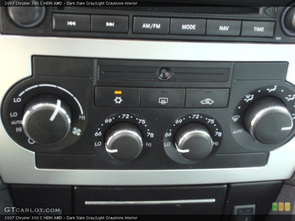 Dark Slate Gray/Light Graystone Interior Controls for the 2007 Chrysler 300 C HEMI AWD #52641086