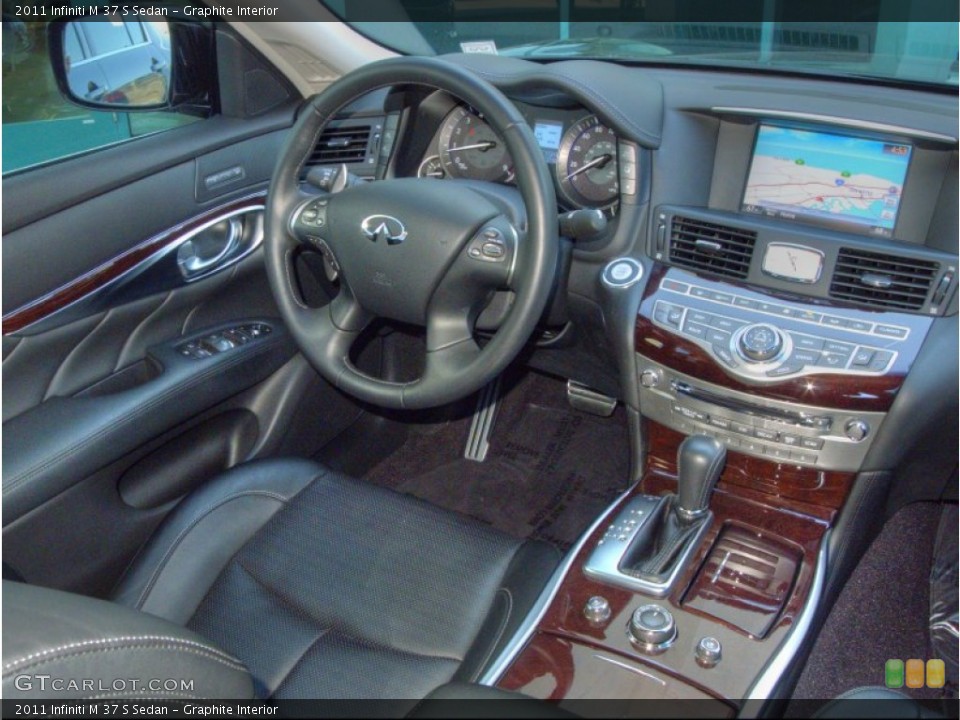 Graphite Interior Dashboard for the 2011 Infiniti M 37 S Sedan #52644329
