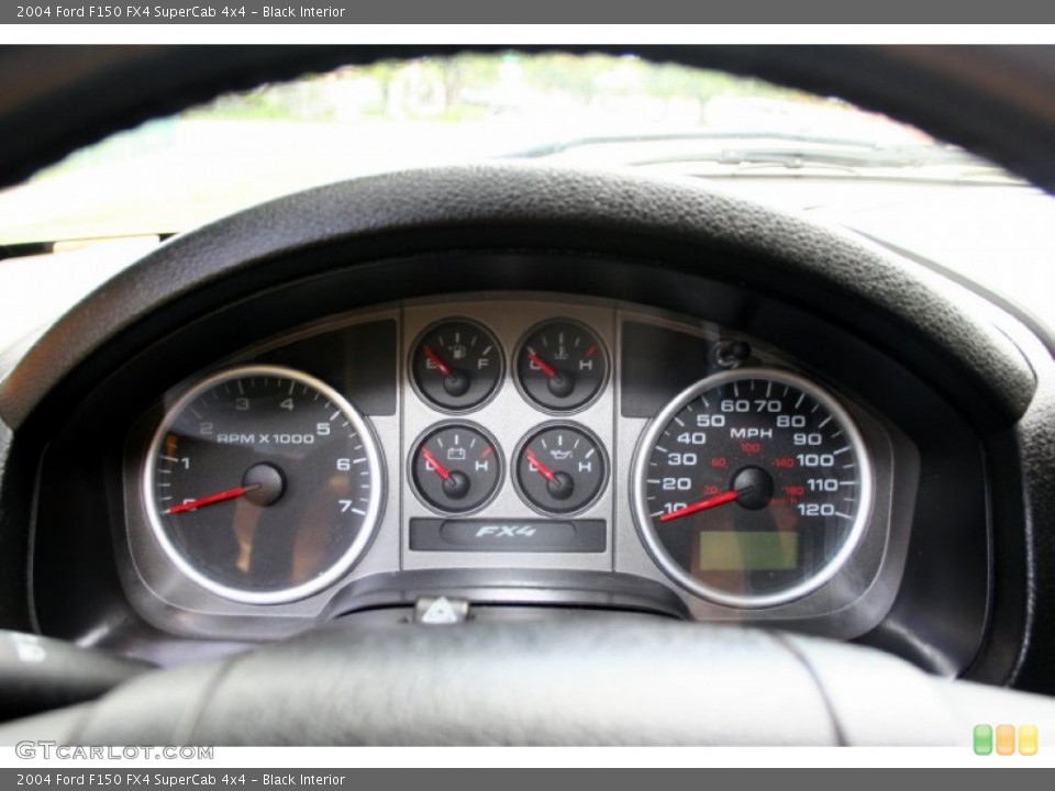 Black Interior Gauges for the 2004 Ford F150 FX4 SuperCab 4x4 #52645358