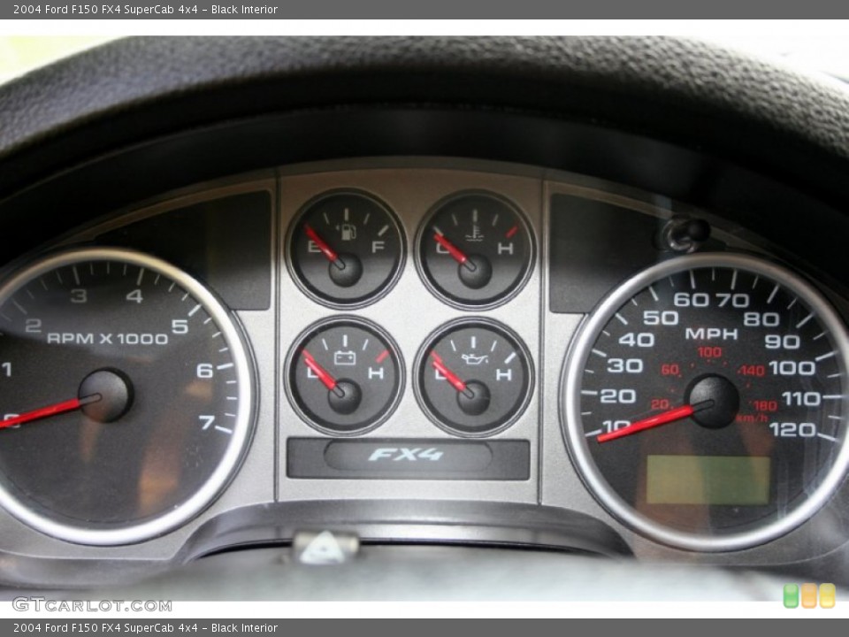 Black Interior Gauges for the 2004 Ford F150 FX4 SuperCab 4x4 #52645370