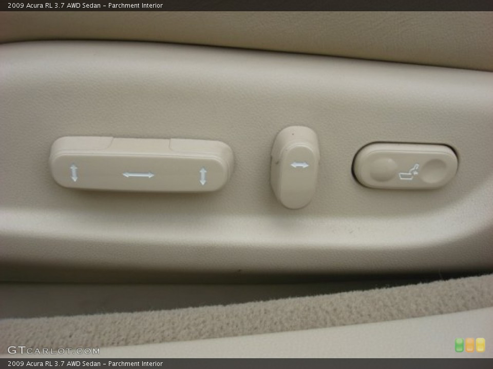 Parchment Interior Controls for the 2009 Acura RL 3.7 AWD Sedan #52646159