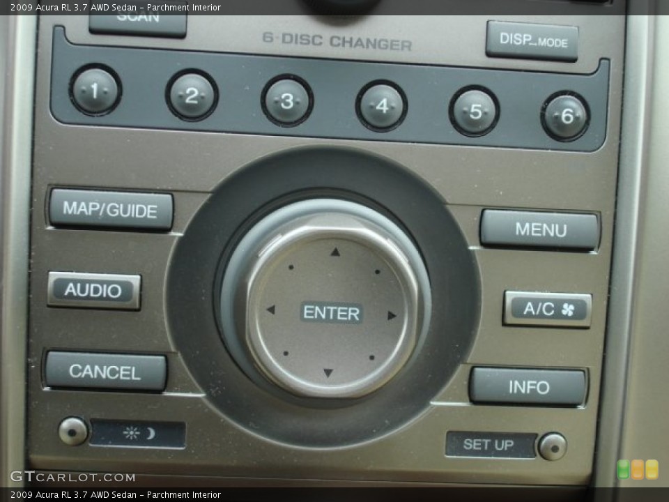Parchment Interior Controls for the 2009 Acura RL 3.7 AWD Sedan #52646225