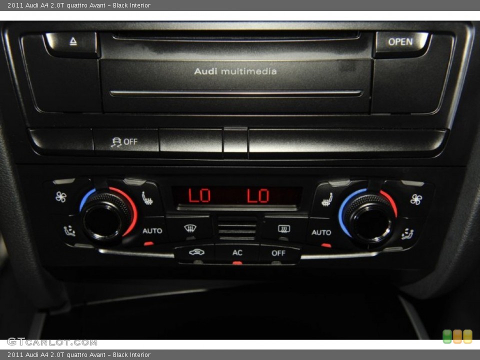 Black Interior Controls for the 2011 Audi A4 2.0T quattro Avant #52646336
