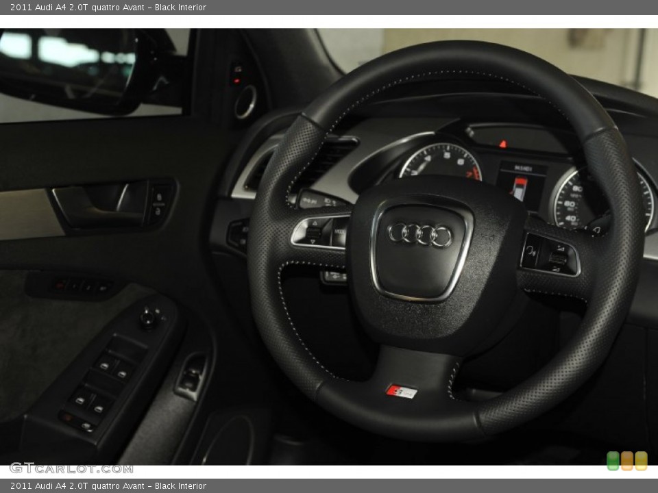 Black Interior Steering Wheel for the 2011 Audi A4 2.0T quattro Avant #52646600