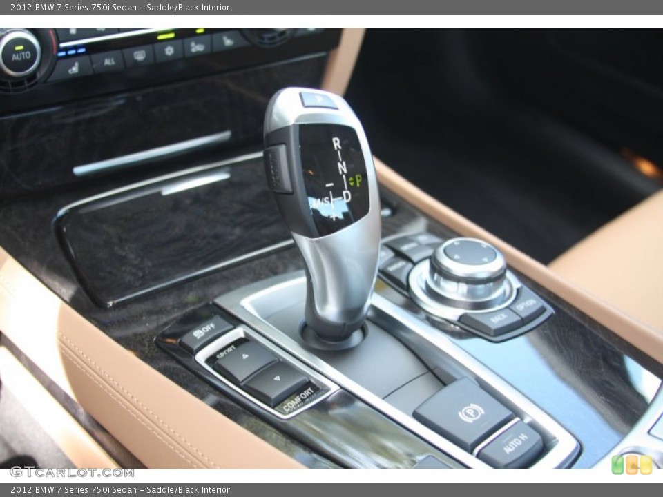 Saddle/Black Interior Transmission for the 2012 BMW 7 Series 750i Sedan #52648867