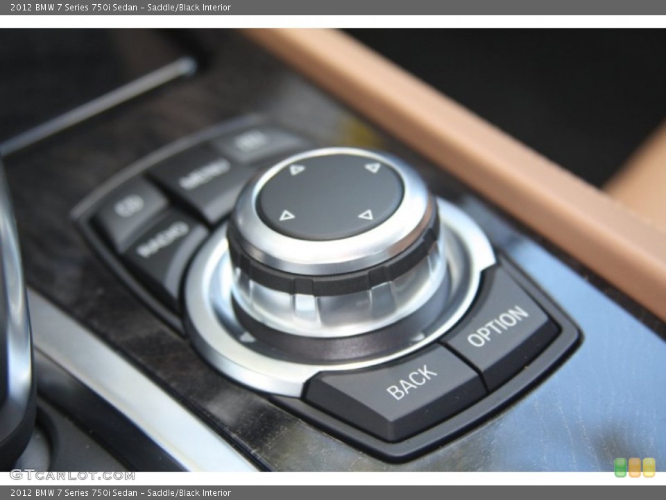 Saddle/Black Interior Controls for the 2012 BMW 7 Series 750i Sedan #52648889
