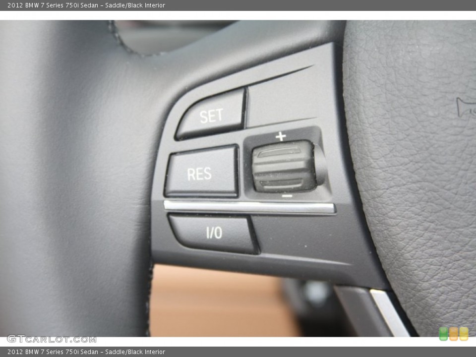 Saddle/Black Interior Controls for the 2012 BMW 7 Series 750i Sedan #52648937