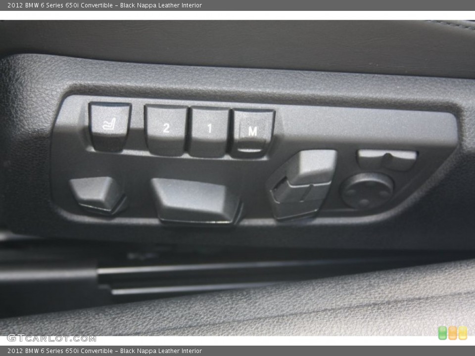 Black Nappa Leather Interior Controls for the 2012 BMW 6 Series 650i Convertible #52649603
