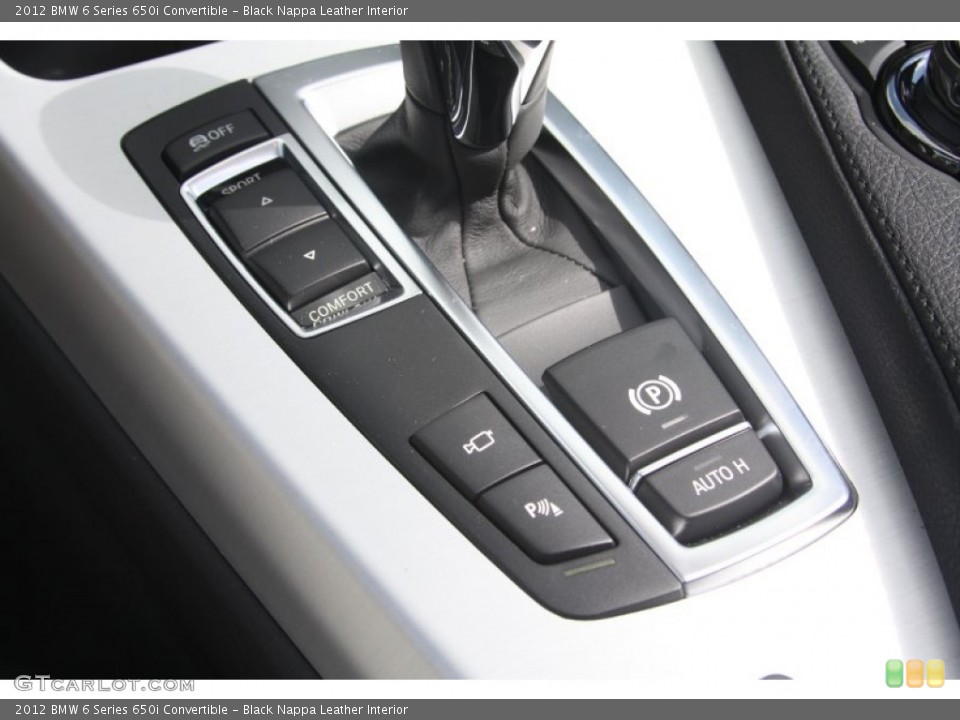 Black Nappa Leather Interior Controls for the 2012 BMW 6 Series 650i Convertible #52649804