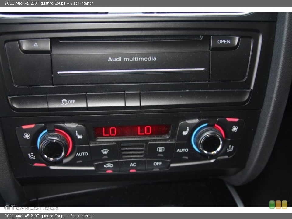 Black Interior Controls for the 2011 Audi A5 2.0T quattro Coupe #52650695