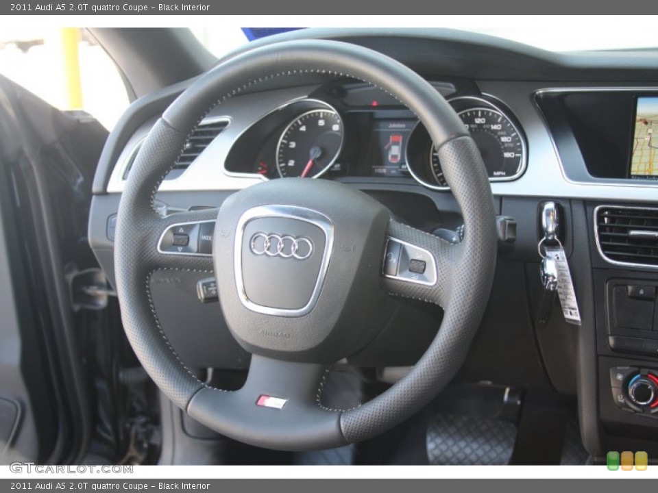 Black Interior Steering Wheel for the 2011 Audi A5 2.0T quattro Coupe #52650833