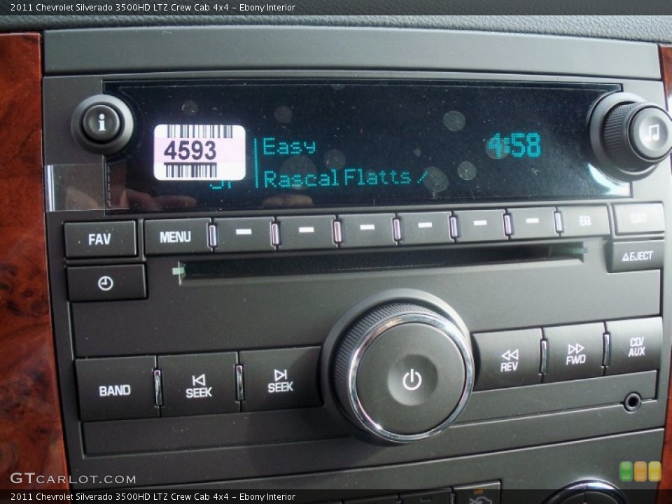 Ebony Interior Controls for the 2011 Chevrolet Silverado 3500HD LTZ Crew Cab 4x4 #52651718