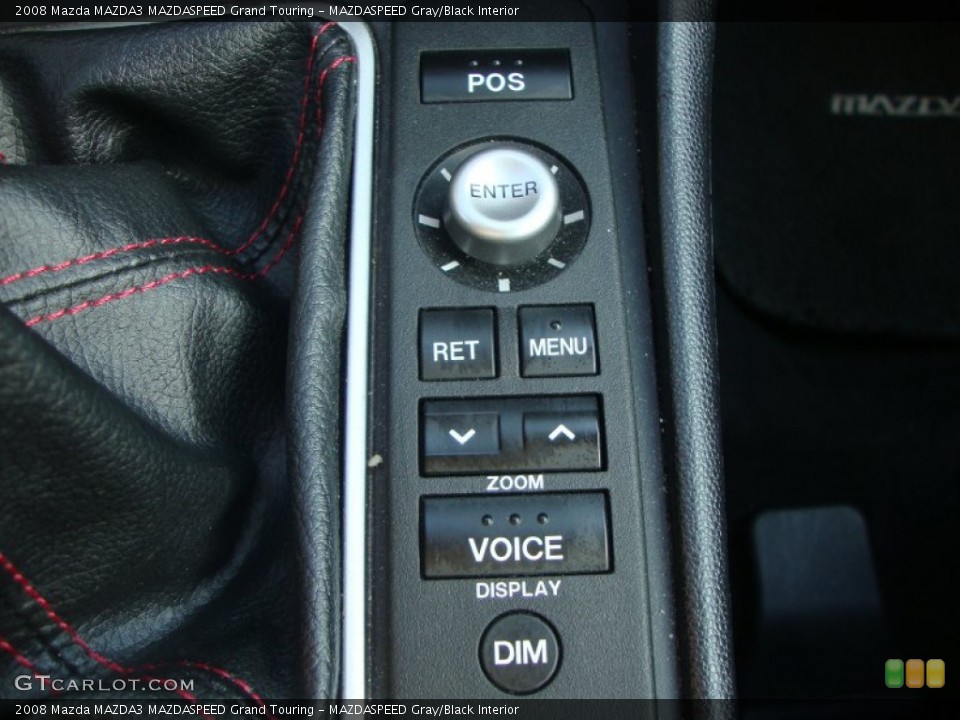 MAZDASPEED Gray/Black Interior Controls for the 2008 Mazda MAZDA3 MAZDASPEED Grand Touring #52652045