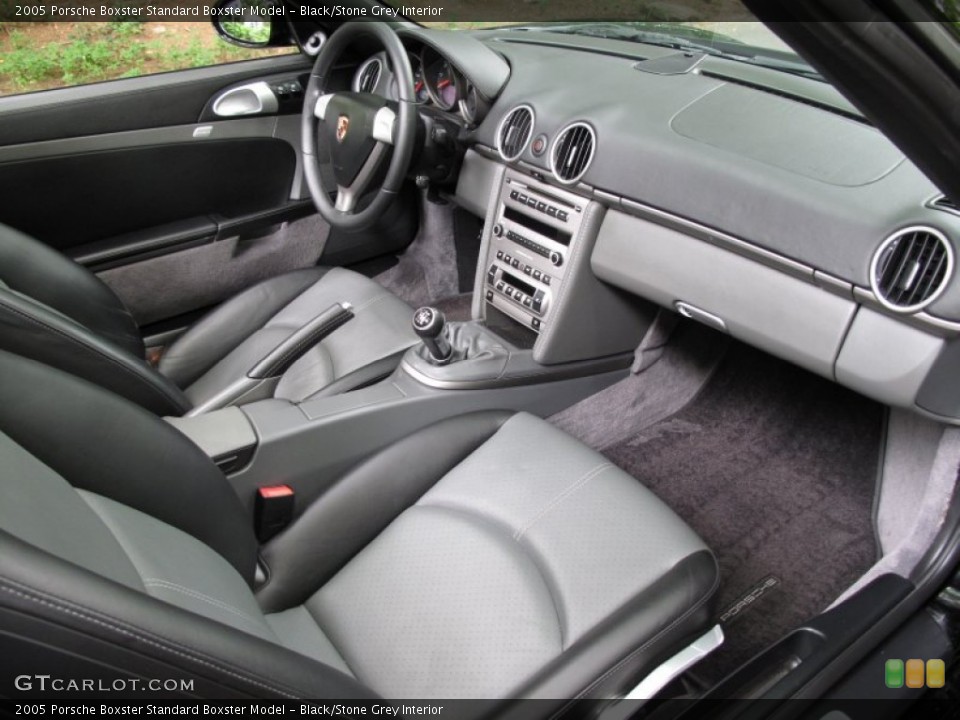 Black/Stone Grey Interior Photo for the 2005 Porsche Boxster  #52652048