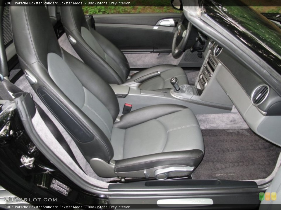 Black/Stone Grey Interior Photo for the 2005 Porsche Boxster  #52652060