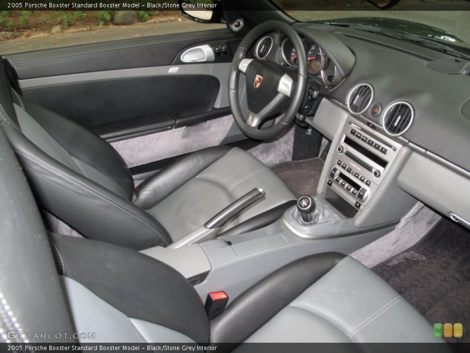 Black/Stone Grey Interior Photo for the 2005 Porsche Boxster  #52652066