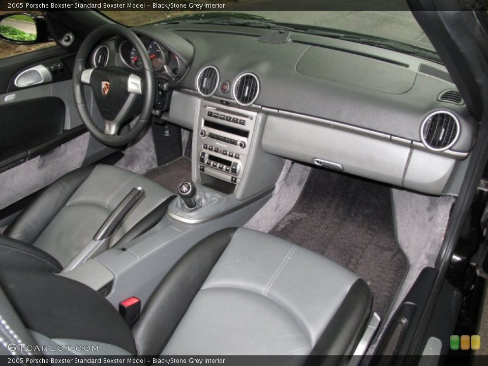Black/Stone Grey Interior Dashboard for the 2005 Porsche Boxster  #52652078