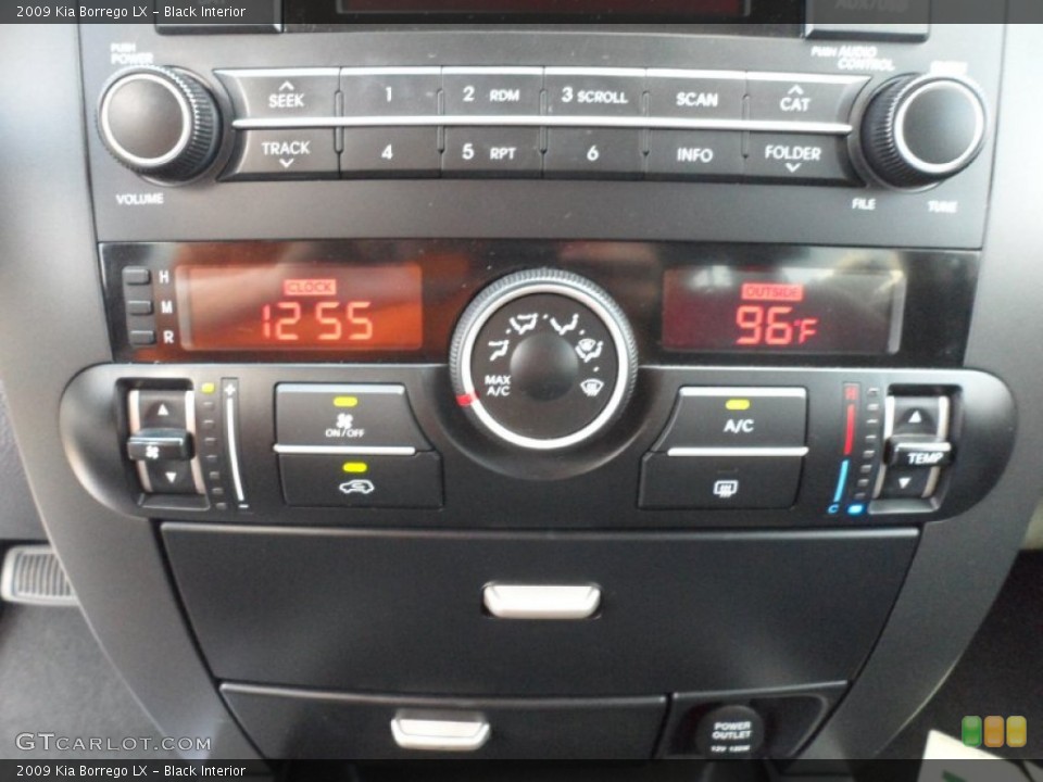Black Interior Controls for the 2009 Kia Borrego LX #52655261