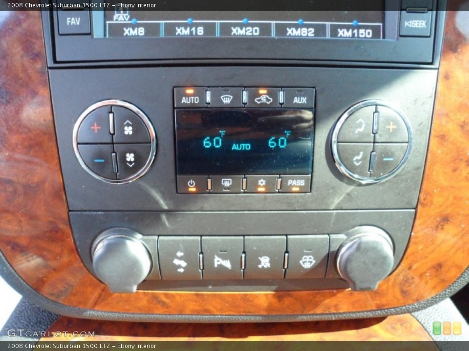 Ebony Interior Controls for the 2008 Chevrolet Suburban 1500 LTZ #52655672