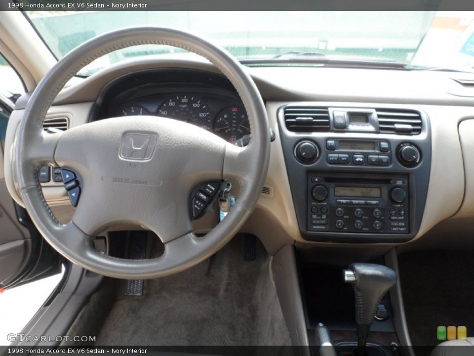 Ivory Interior Dashboard for the 1998 Honda Accord EX V6 Sedan #52656416