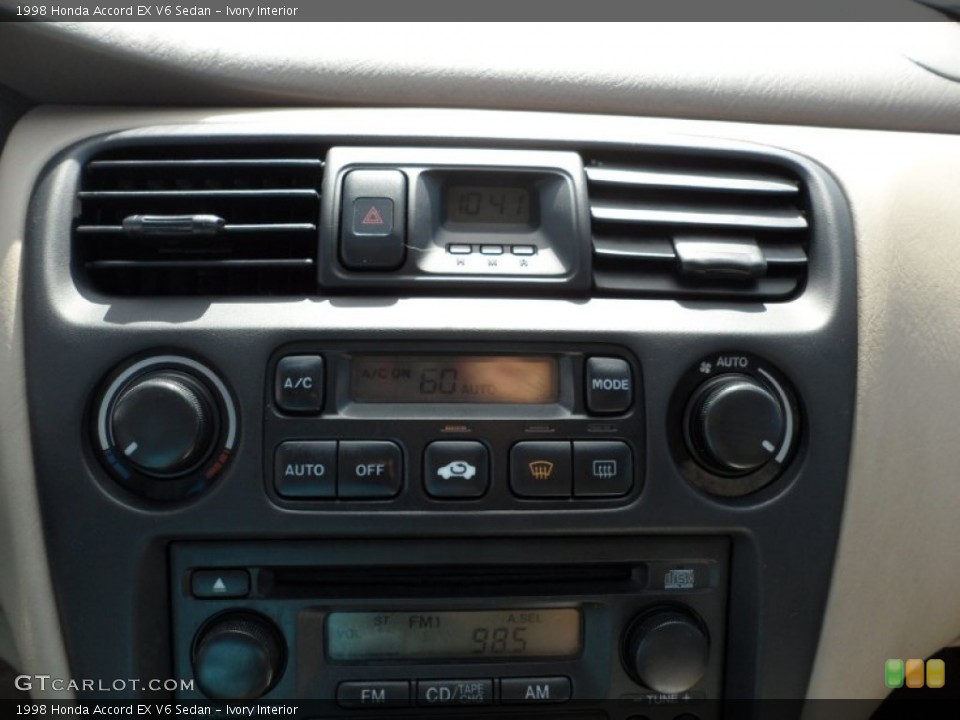 Ivory Interior Controls for the 1998 Honda Accord EX V6 Sedan #52656428