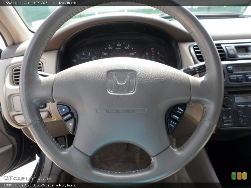 Ivory Interior Steering Wheel for the 1998 Honda Accord EX V6 Sedan #52656449