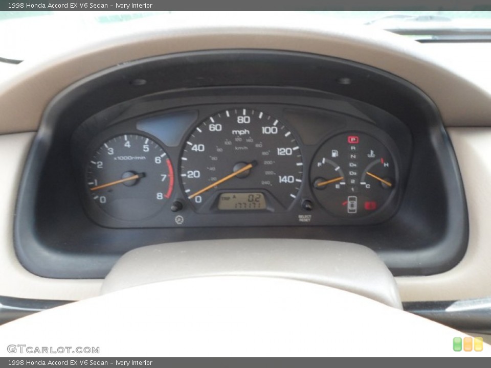 Ivory Interior Gauges for the 1998 Honda Accord EX V6 Sedan #52656458