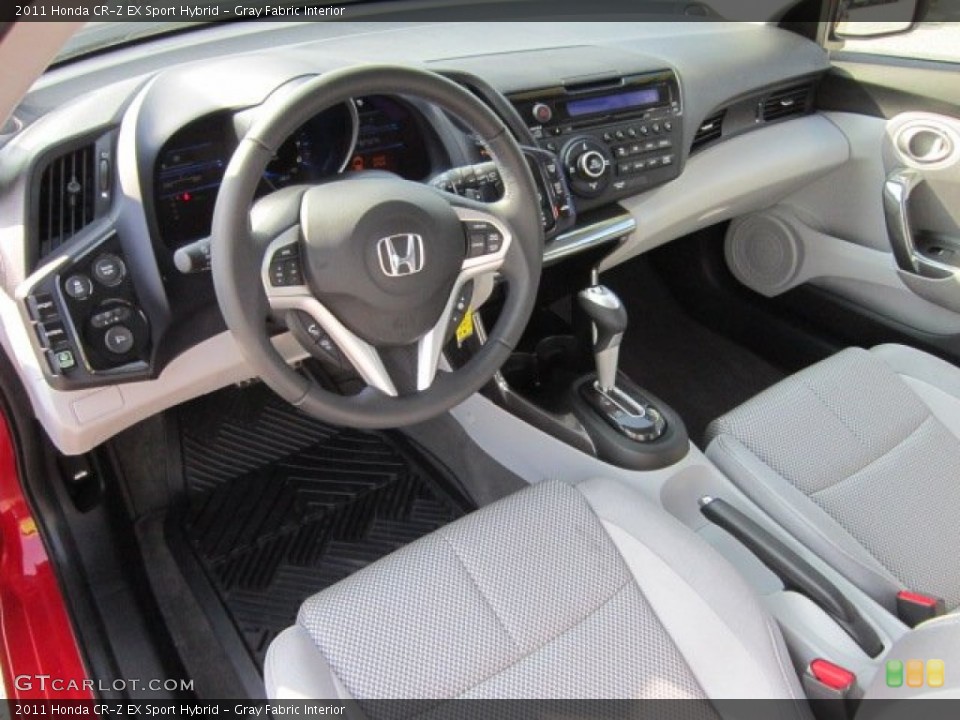 Gray Fabric Interior Prime Interior for the 2011 Honda CR-Z EX Sport Hybrid #52659978