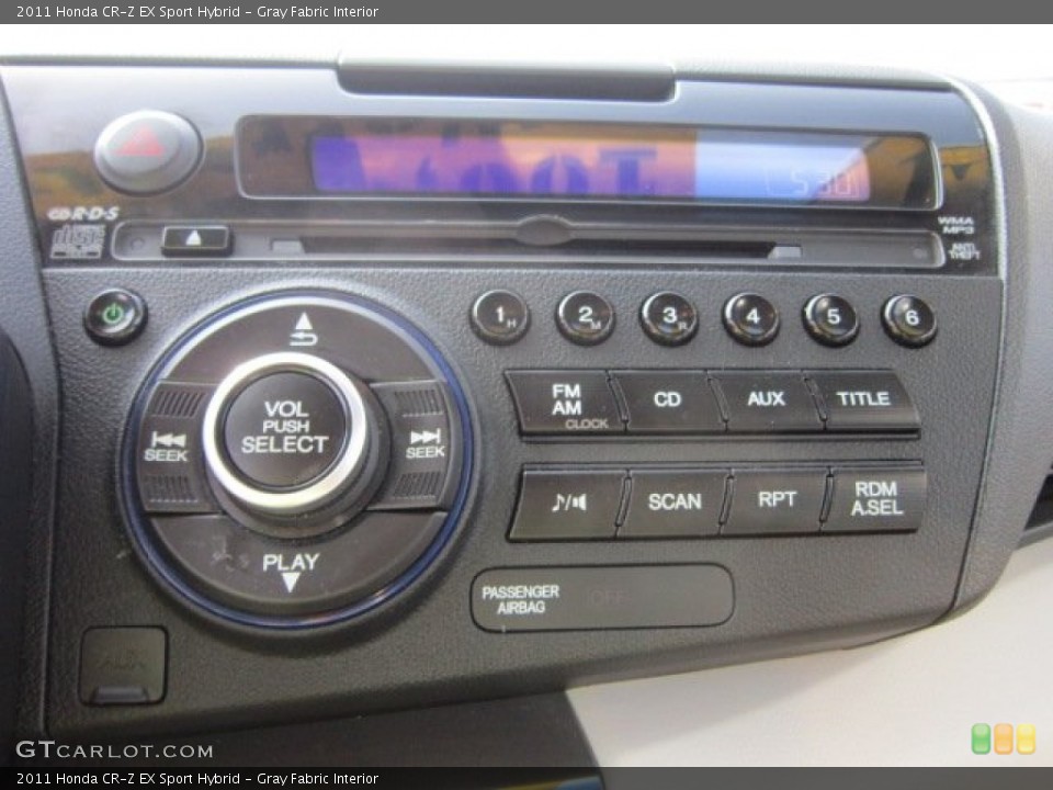 Gray Fabric Interior Controls for the 2011 Honda CR-Z EX Sport Hybrid #52660146