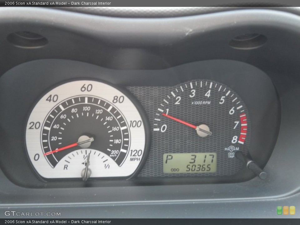 Dark Charcoal Interior Gauges for the 2006 Scion xA  #52661223
