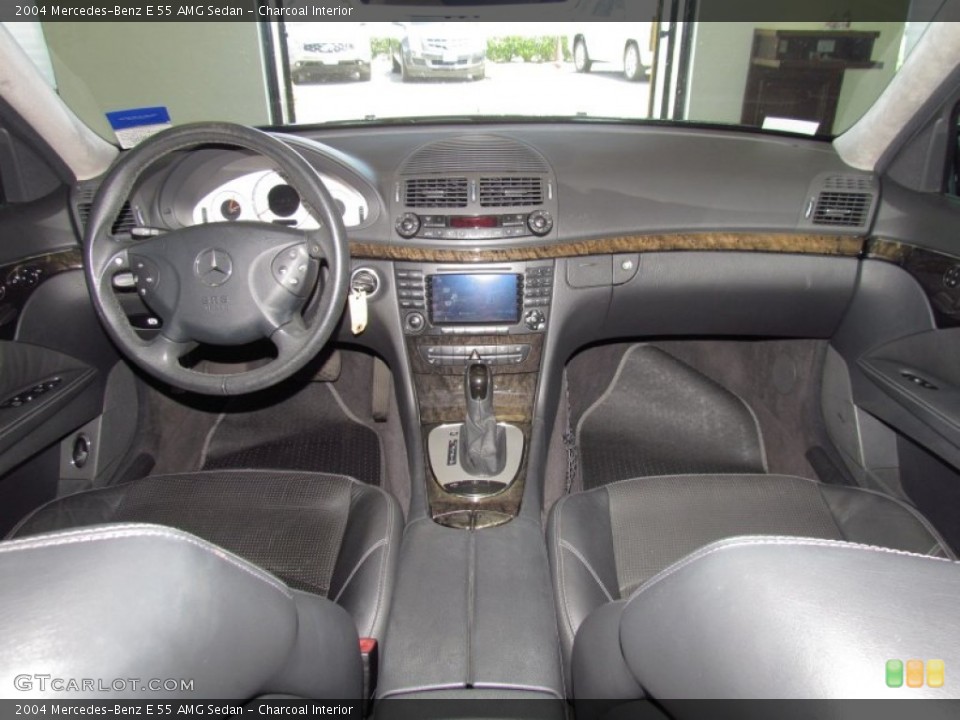 Charcoal Interior Dashboard for the 2004 Mercedes-Benz E 55 AMG Sedan #52661568
