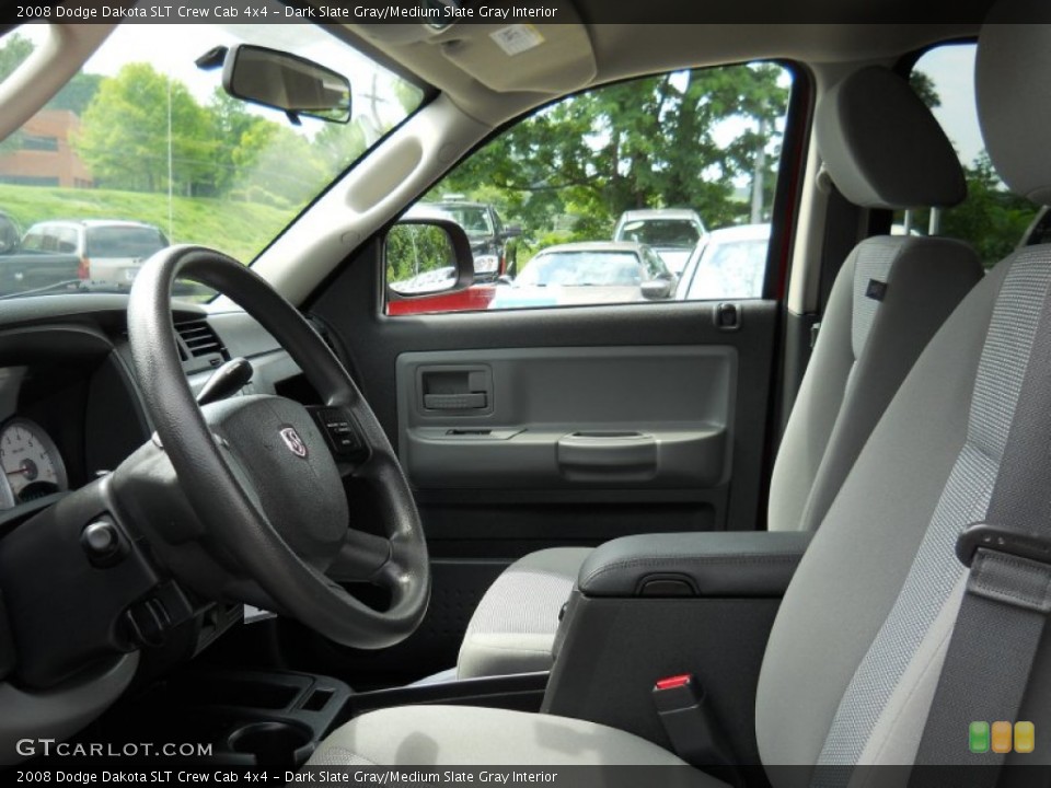 Dark Slate Gray/Medium Slate Gray Interior Photo for the 2008 Dodge Dakota SLT Crew Cab 4x4 #52661595