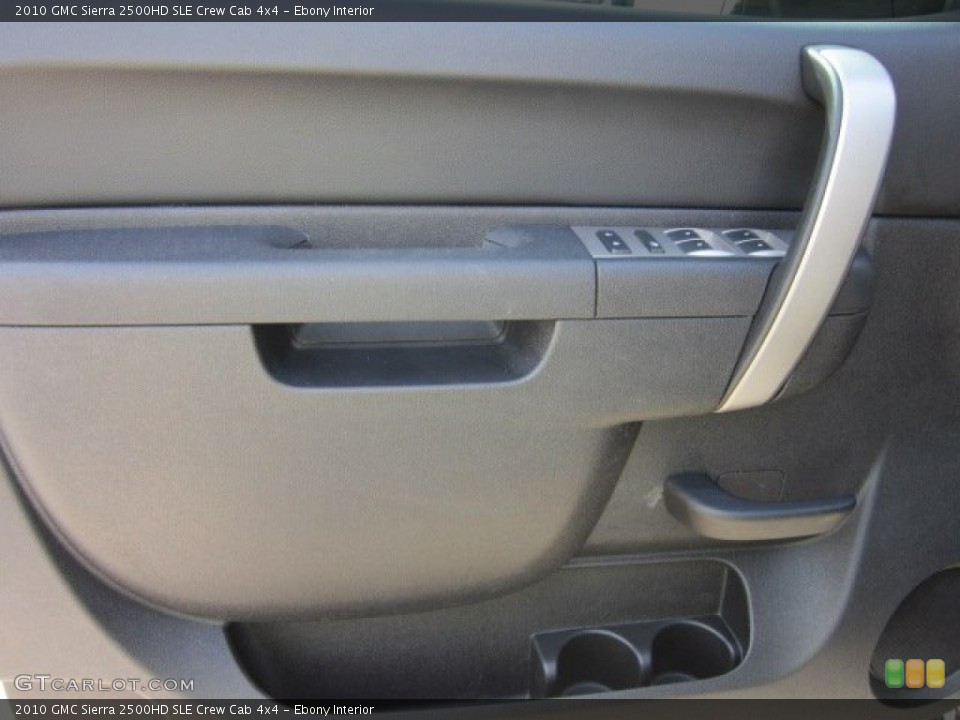 Ebony Interior Door Panel for the 2010 GMC Sierra 2500HD SLE Crew Cab 4x4 #52662190