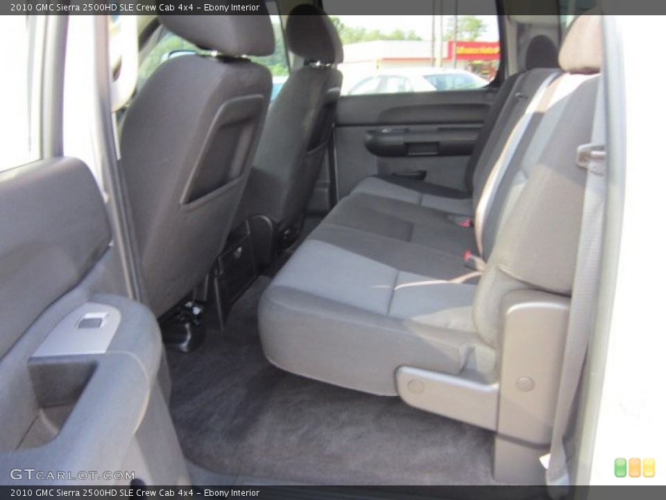 Ebony Interior Photo for the 2010 GMC Sierra 2500HD SLE Crew Cab 4x4 #52662205