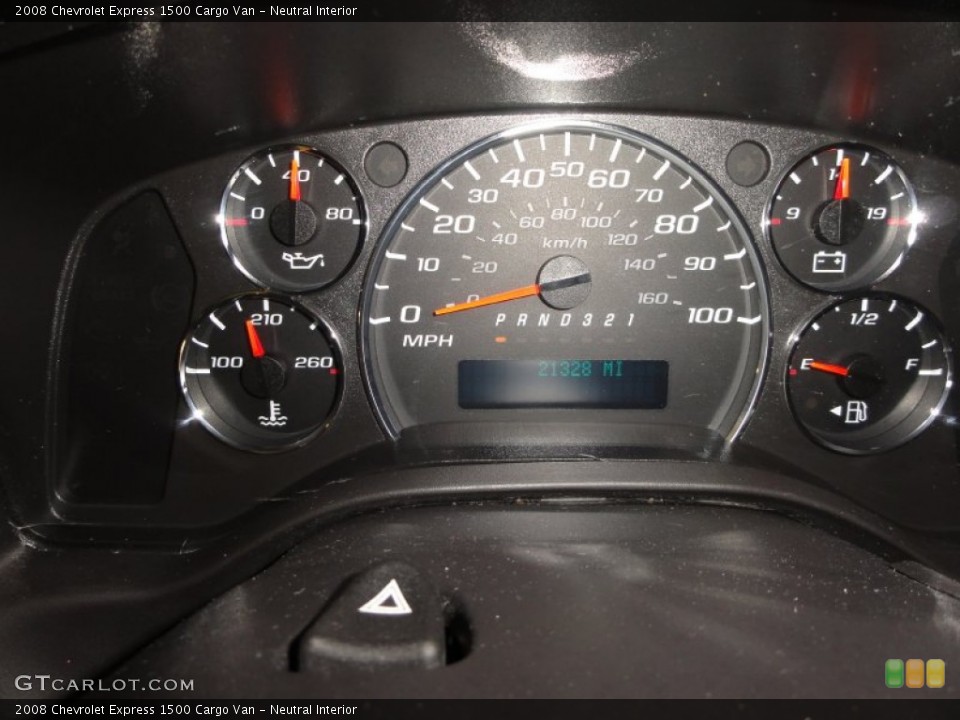 Neutral Interior Gauges for the 2008 Chevrolet Express 1500 Cargo Van #52663144