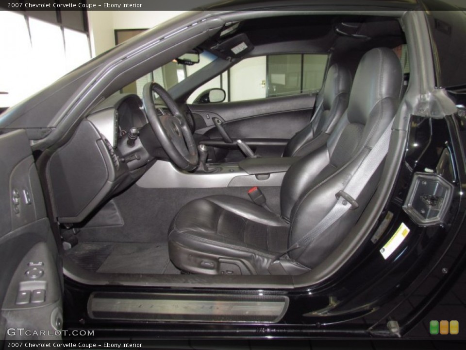 Ebony Interior Photo for the 2007 Chevrolet Corvette Coupe #52663570