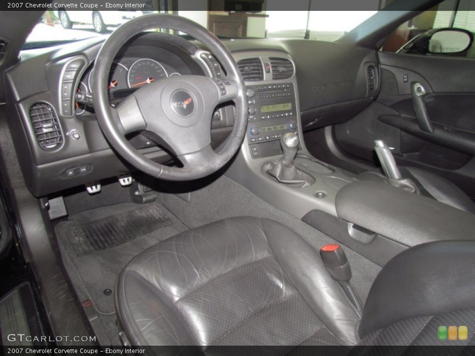 Ebony Interior Dashboard for the 2007 Chevrolet Corvette Coupe #52663615