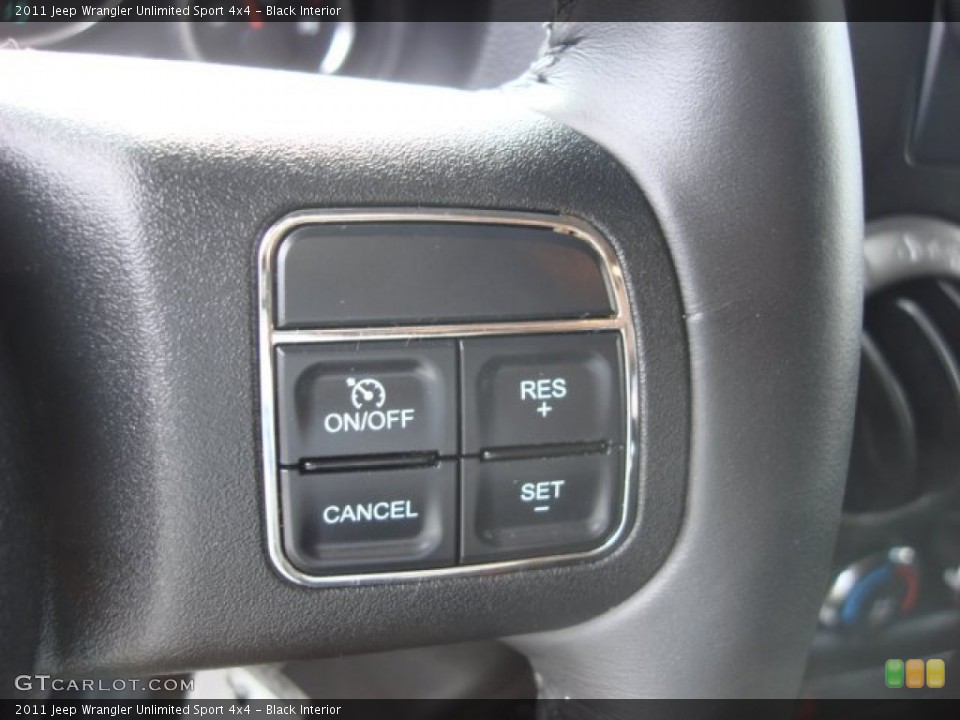 Black Interior Controls for the 2011 Jeep Wrangler Unlimited Sport 4x4 #52663771