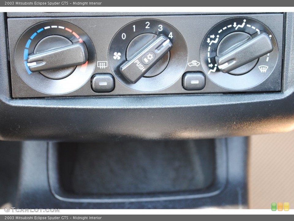 Midnight Interior Controls for the 2003 Mitsubishi Eclipse Spyder GTS #52664041