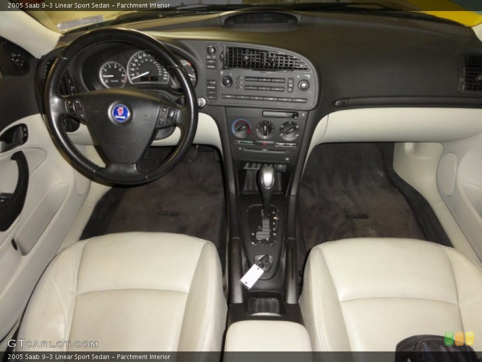 Parchment Interior Dashboard for the 2005 Saab 9-3 Linear Sport Sedan #52665595