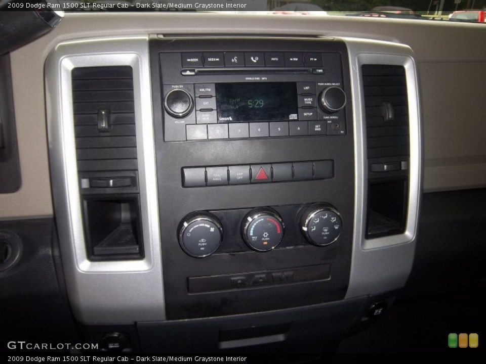 Dark Slate/Medium Graystone Interior Controls for the 2009 Dodge Ram 1500 SLT Regular Cab #52666831