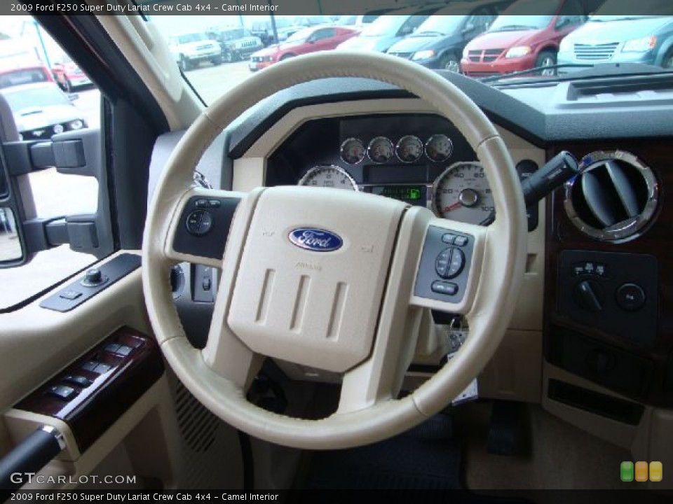 Camel Interior Steering Wheel for the 2009 Ford F250 Super Duty Lariat Crew Cab 4x4 #52667902
